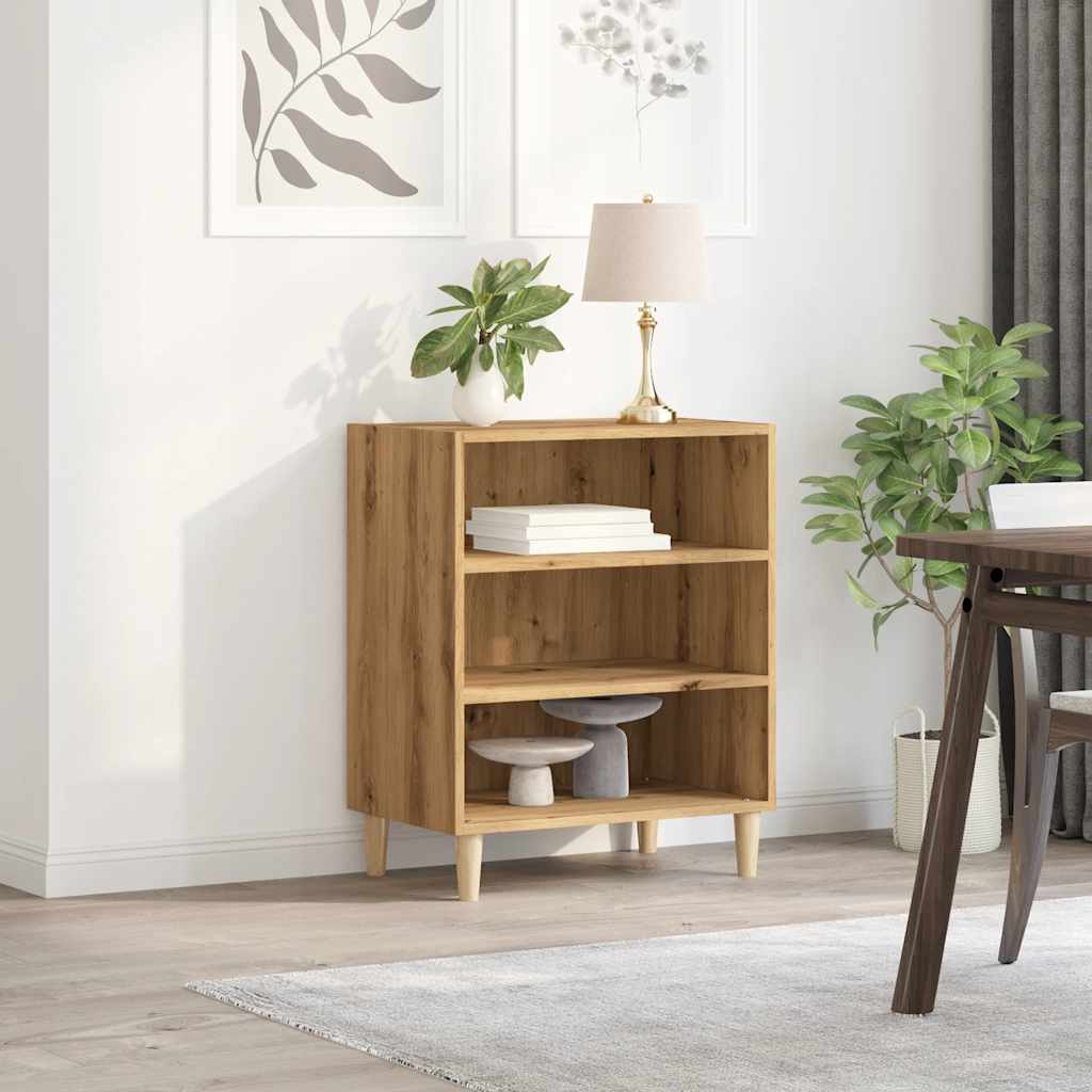 Dressoir 57x35x75 cm bewerkt hout artisanaal eikenkleurig is nu te koop bij PeponiXL, paradijselijk wonen!