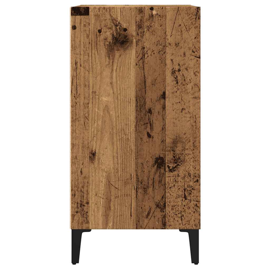 Dressoir 57x35x70 cm bewerkt hout oud houtkleurig is nu te koop bij PeponiXL, paradijselijk wonen!