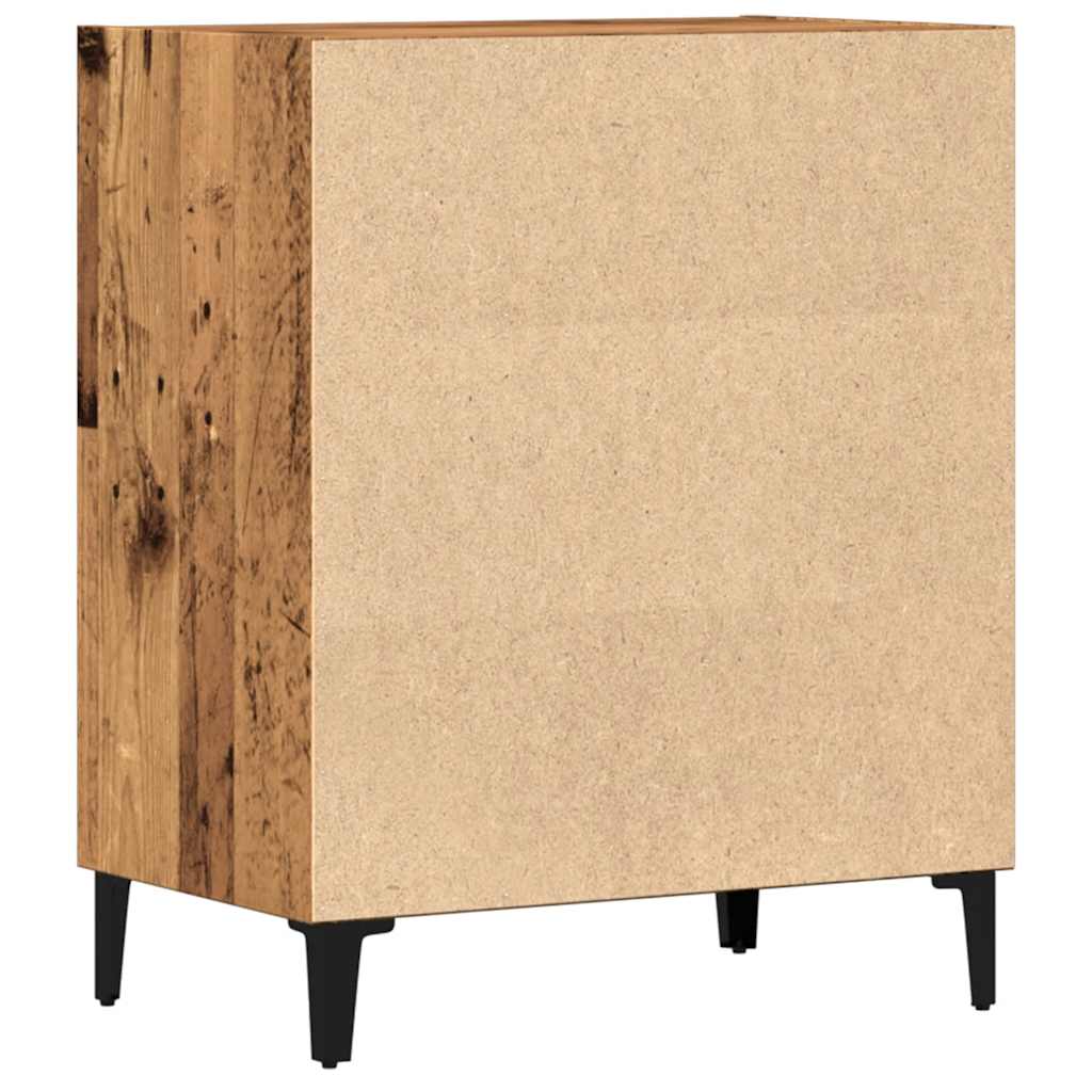 Dressoir 57x35x70 cm bewerkt hout oud houtkleurig is nu te koop bij PeponiXL, paradijselijk wonen!