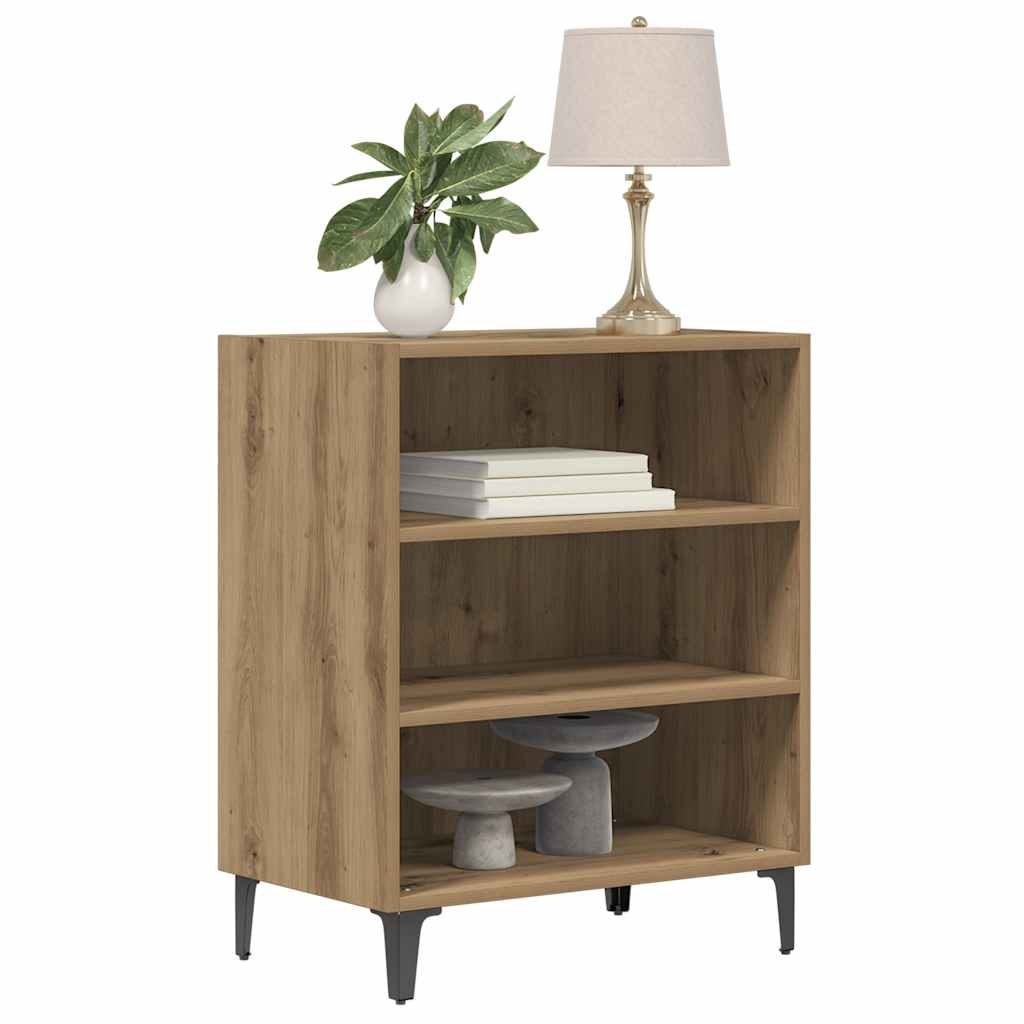 Dressoir 57x35x70 cm bewerkt hout artisanaal eikenkleurig is nu te koop bij PeponiXL, paradijselijk wonen!