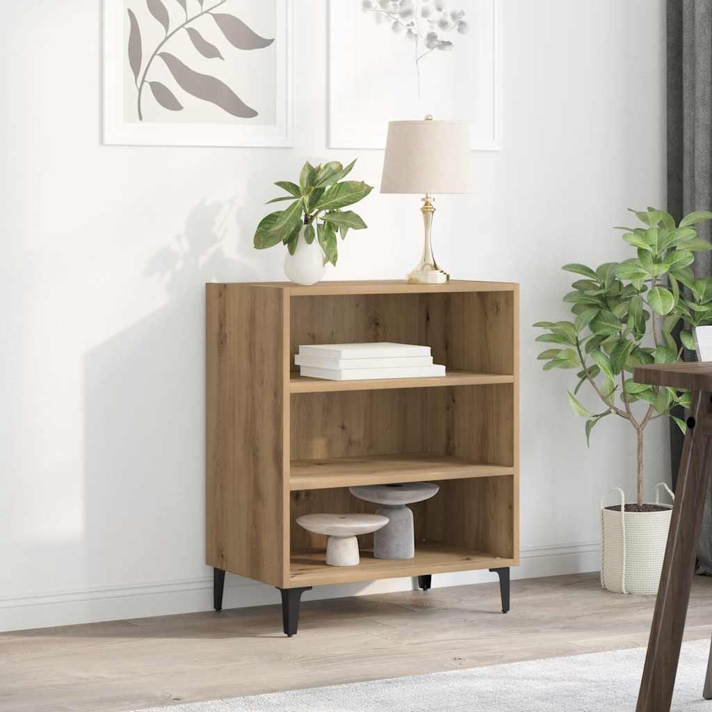Dressoir 57x35x70 cm bewerkt hout artisanaal eikenkleurig is nu te koop bij PeponiXL, paradijselijk wonen!