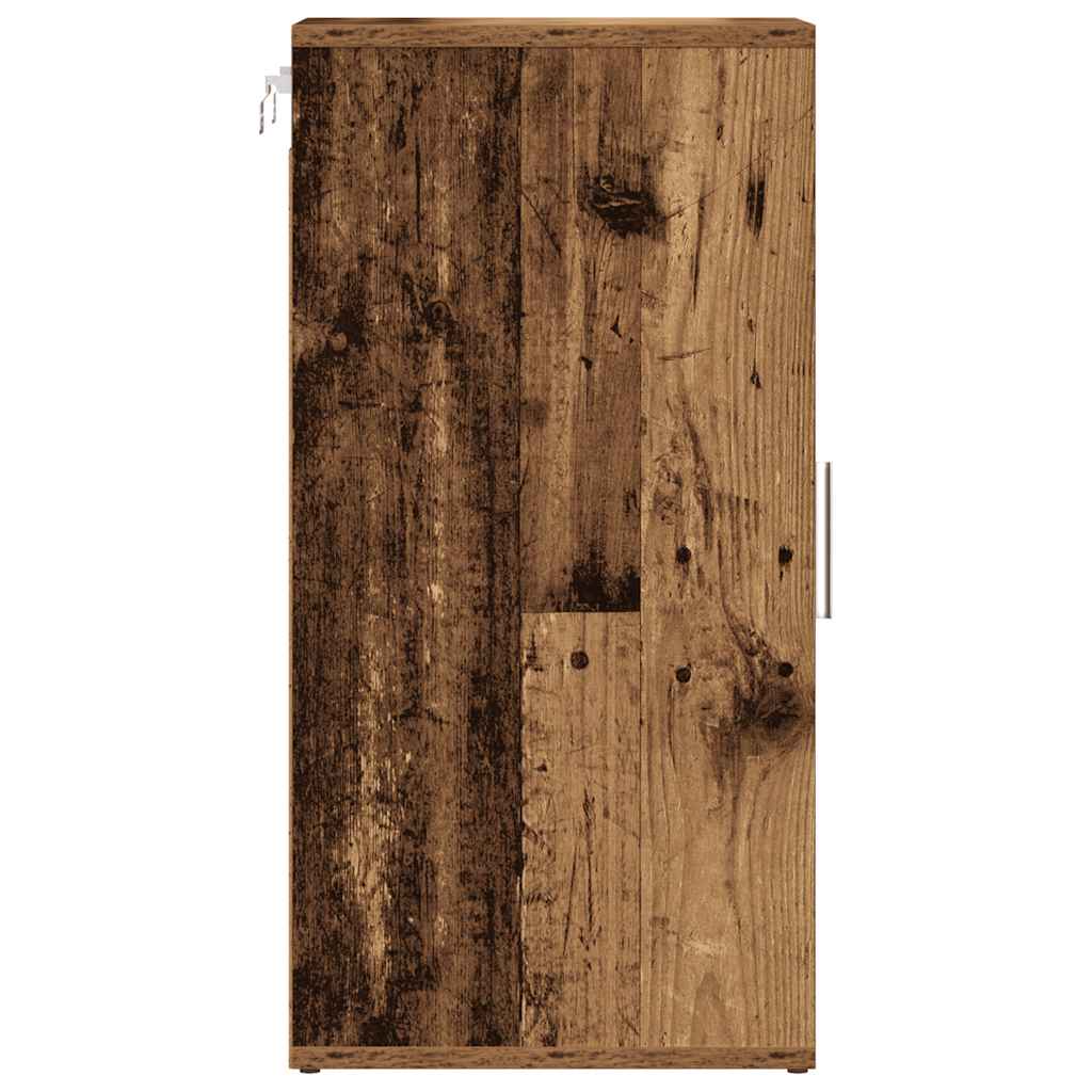 Schoenenkast 32x35x70 cm bewerkt hout oud houtkleurig is nu te koop bij PeponiXL, paradijselijk wonen!
