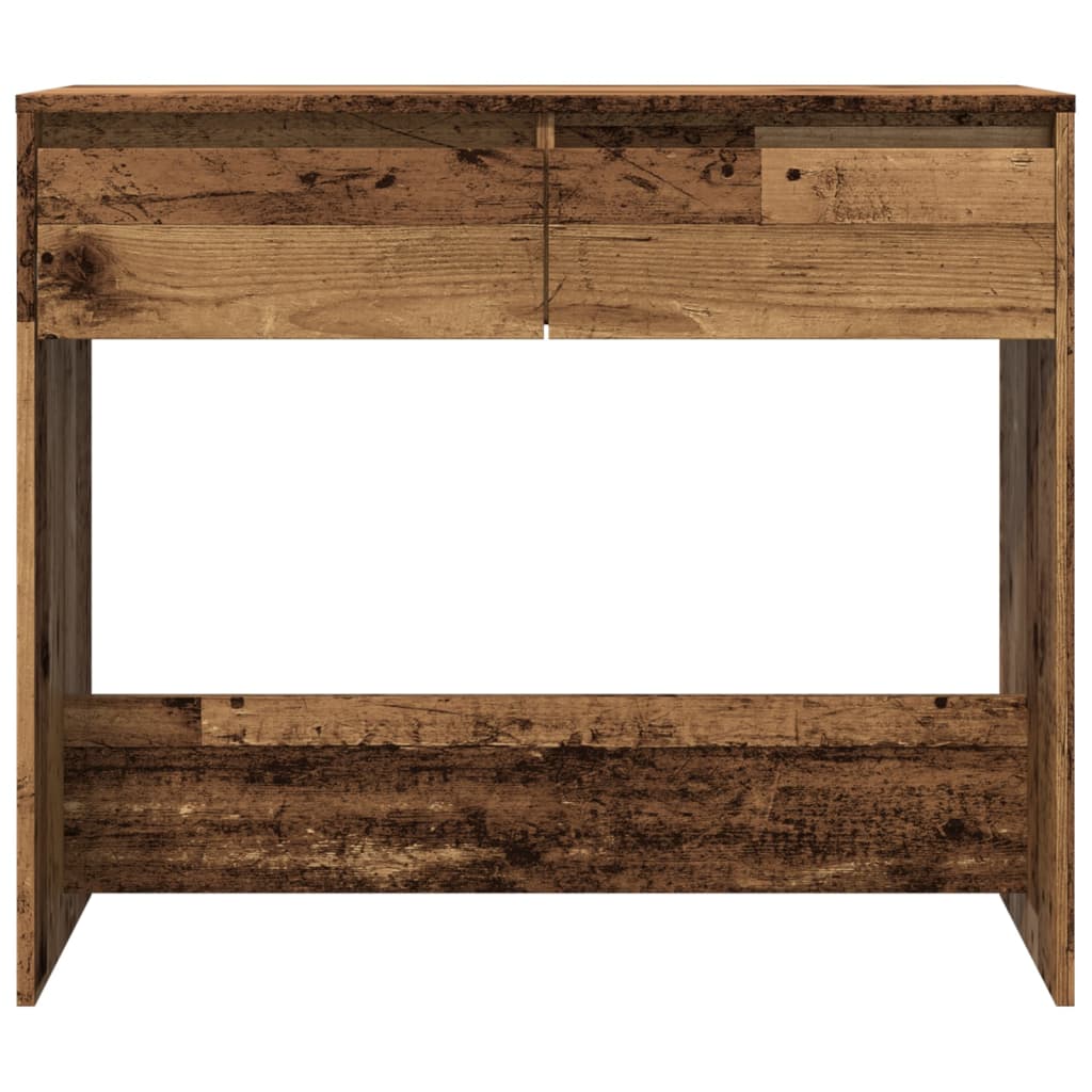 Wandtafel 89x41x76,5 cm bewerkt hout oud houtkleurig is nu te koop bij PeponiXL, paradijselijk wonen!