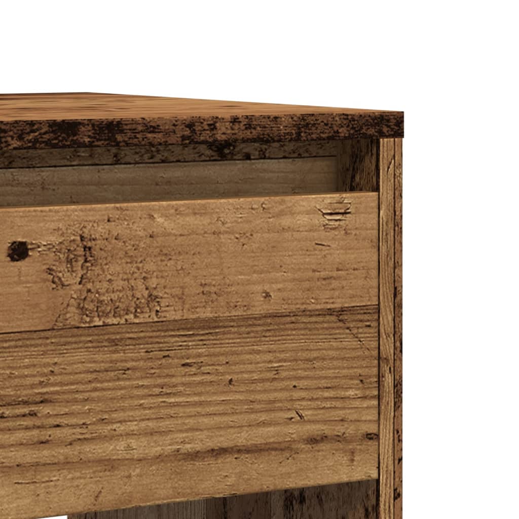 Wandtafel 89x41x76,5 cm bewerkt hout oud houtkleurig is nu te koop bij PeponiXL, paradijselijk wonen!