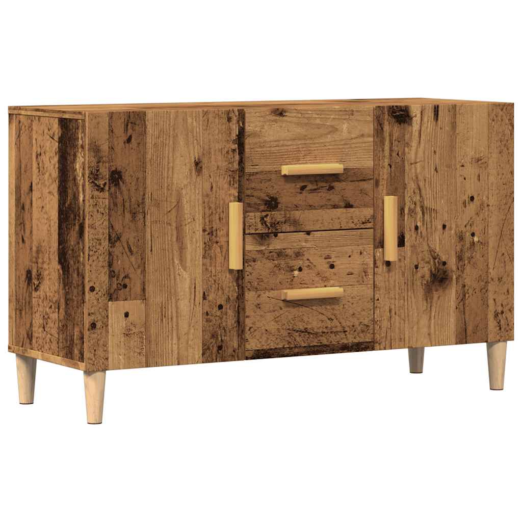 Dressoir 100x36x60 cm bewerkt hout oud houtkleurig is nu te koop bij PeponiXL, paradijselijk wonen!