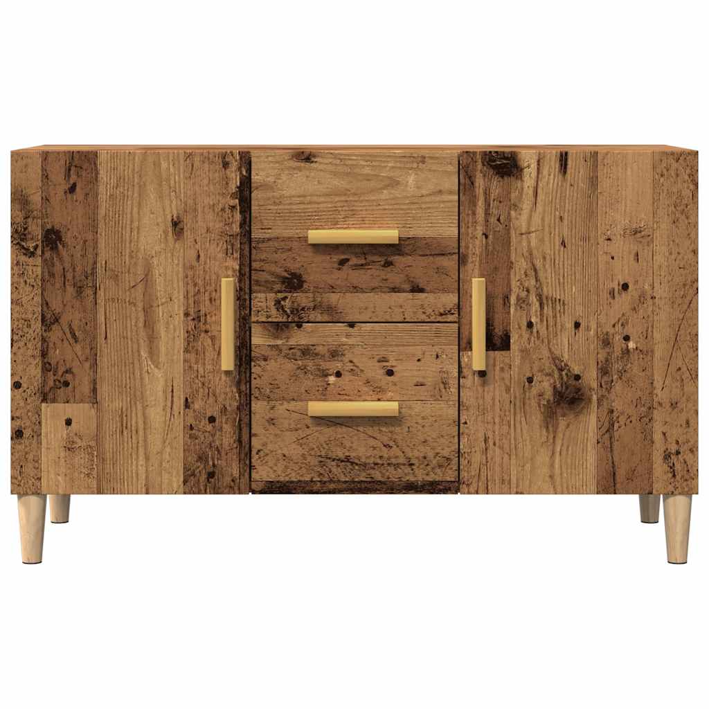 Dressoir 100x36x60 cm bewerkt hout oud houtkleurig is nu te koop bij PeponiXL, paradijselijk wonen!