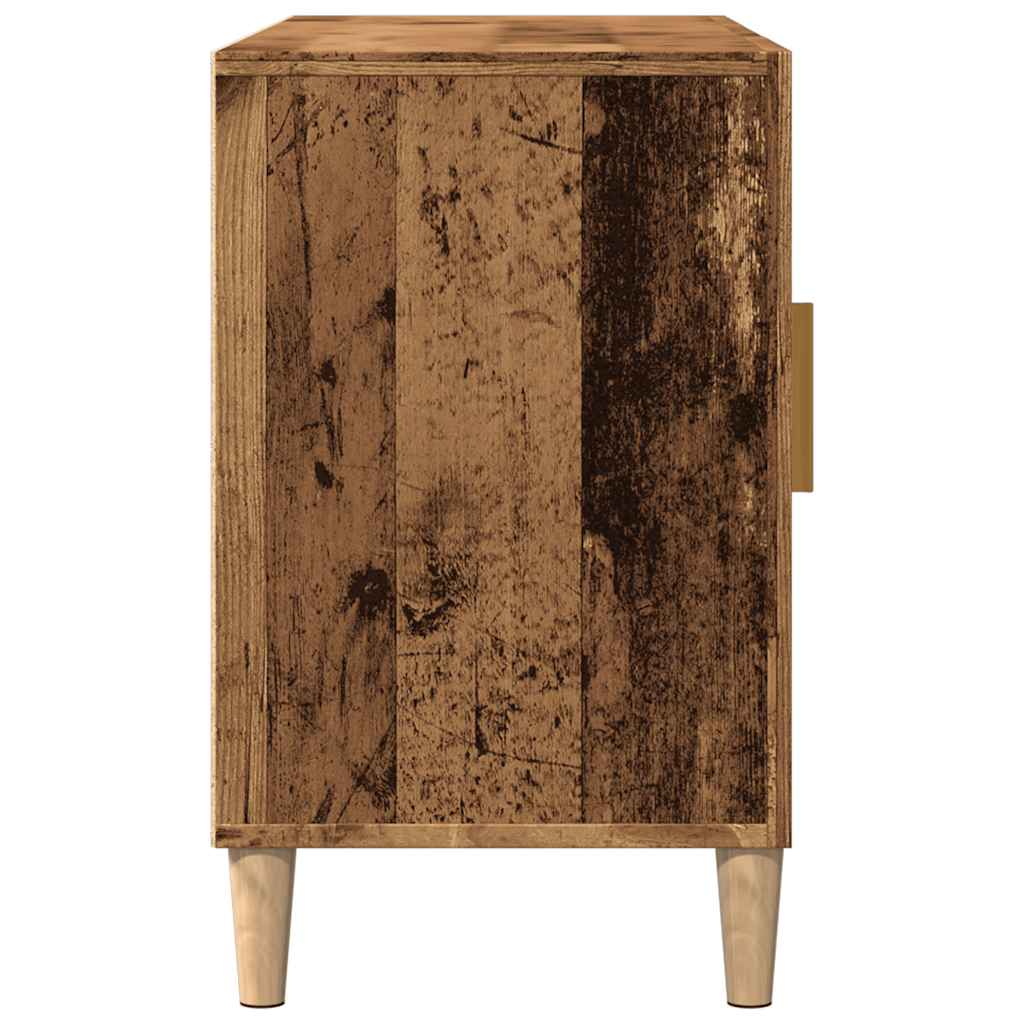 Dressoir 100x36x60 cm bewerkt hout oud houtkleurig is nu te koop bij PeponiXL, paradijselijk wonen!