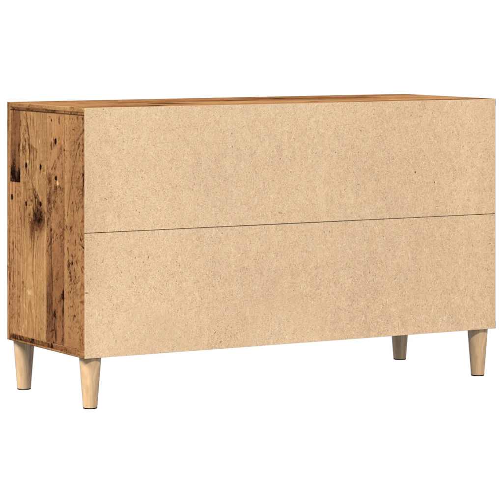 Dressoir 100x36x60 cm bewerkt hout oud houtkleurig is nu te koop bij PeponiXL, paradijselijk wonen!
