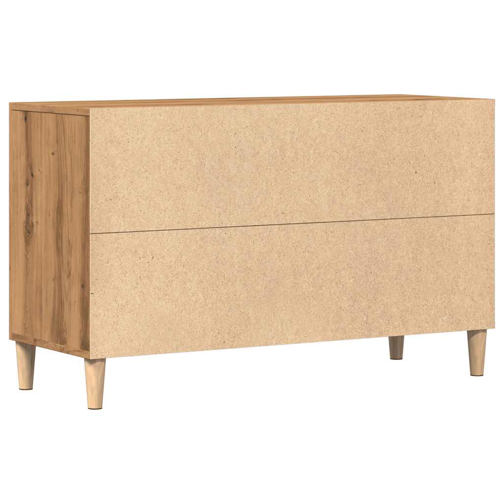 Dressoir 100x36x60 cm bewerkt hout artisanaal eikenkleurig is nu te koop bij PeponiXL, paradijselijk wonen!