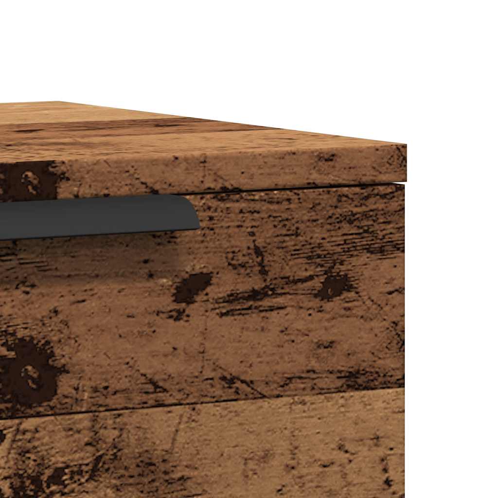 Nachtkastjes wandgemonteerd 2 st 34x30x20 cm oud houtkleurig is nu te koop bij PeponiXL, paradijselijk wonen!