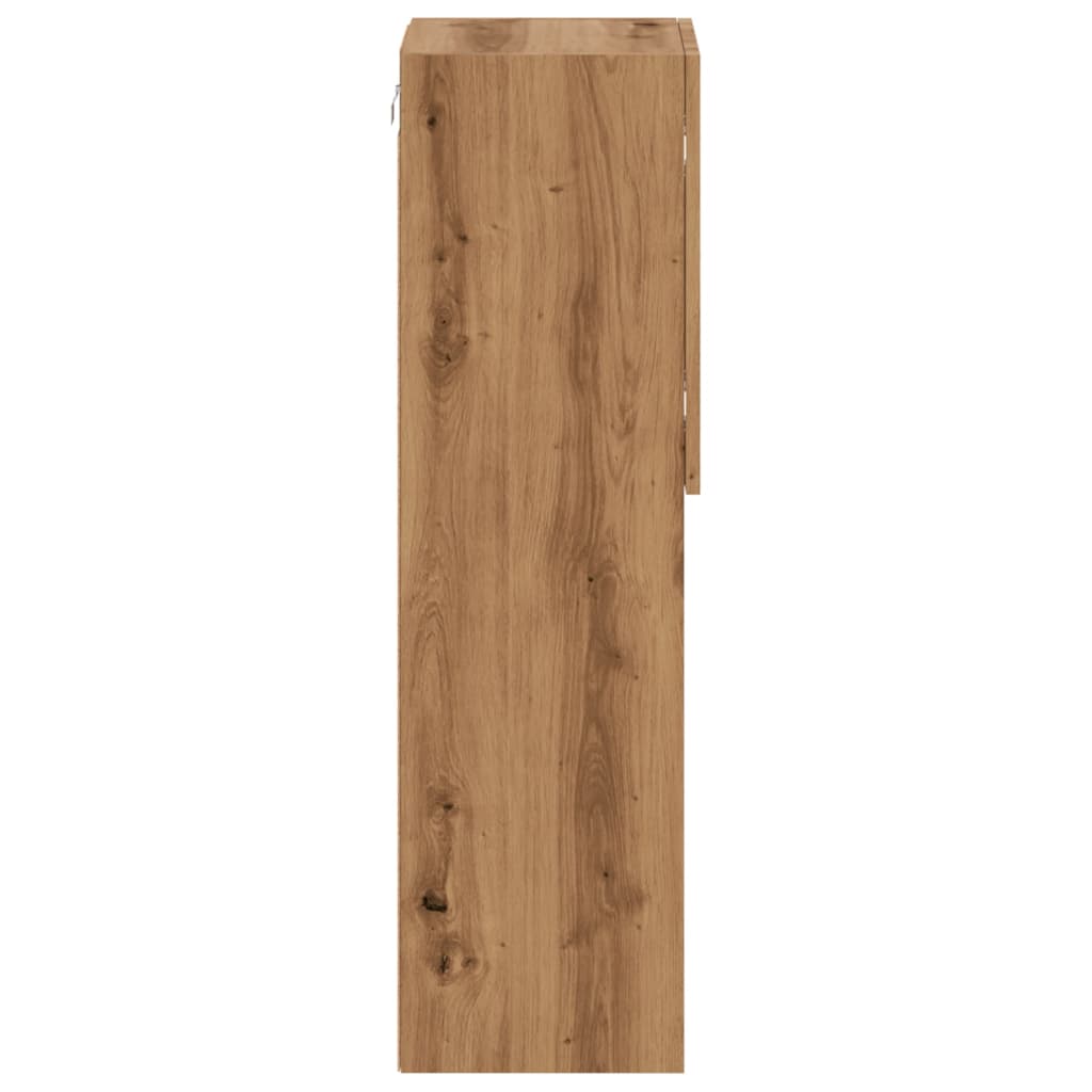 Tv-meubel met LED-verlichting 30,5x30x102 cm artisanaal eiken is nu te koop bij PeponiXL, paradijselijk wonen!