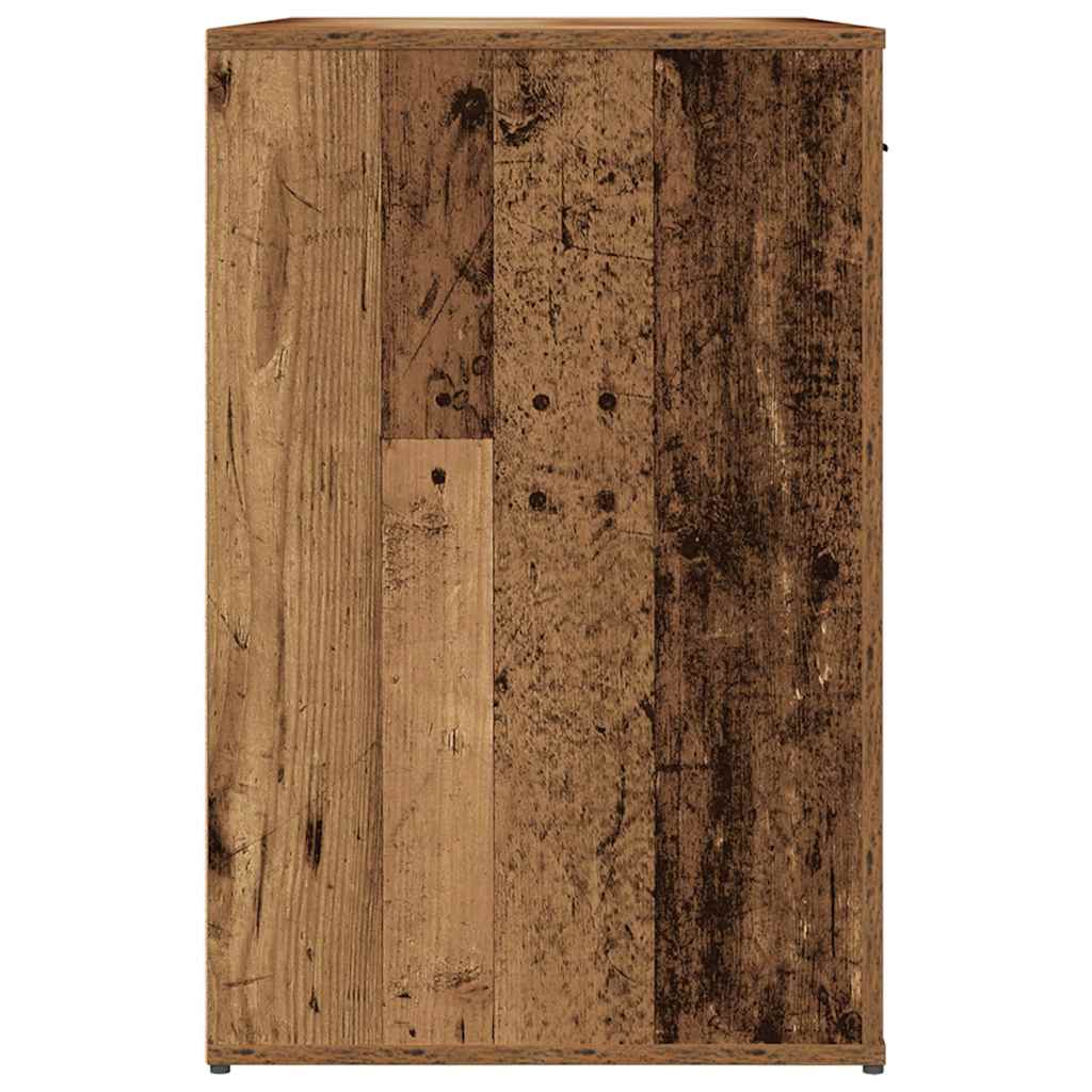 Bureau 100x49x75 cm bewerkt hout oud houtkleurig is nu te koop bij PeponiXL, paradijselijk wonen!