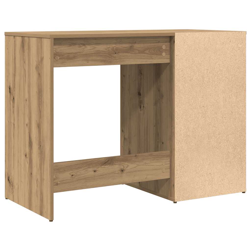 Bureau 100x49x75 cm bewerkt hout artisanaal eikenkleur is nu te koop bij PeponiXL, paradijselijk wonen!