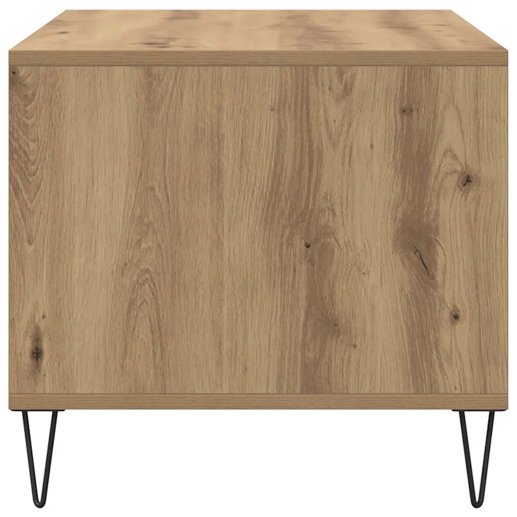 Salontafel 90x49x45 cm bewerkt hout artisanaal eikenkleurig is nu te koop bij PeponiXL, paradijselijk wonen!