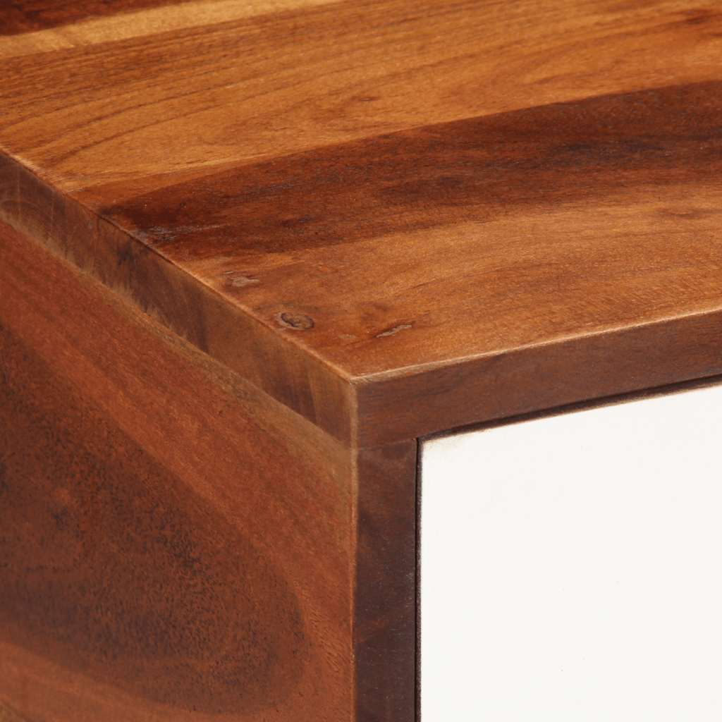 Bijzettafel 45x30x45 cm massief acaciahout is nu te koop bij PeponiXL, paradijselijk wonen!
