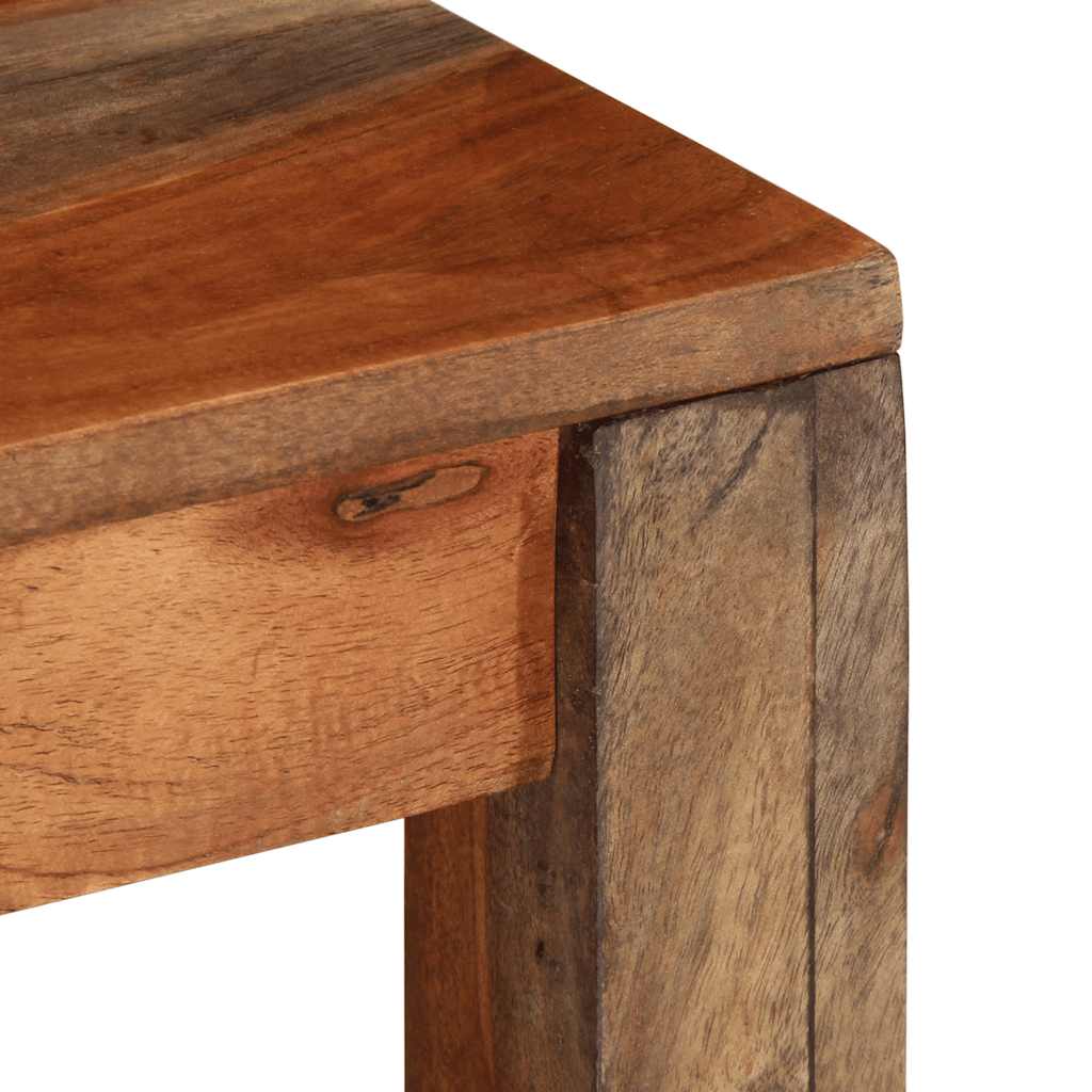Salontafel 60x60x35 cm massief acaciahout is nu te koop bij PeponiXL, paradijselijk wonen!