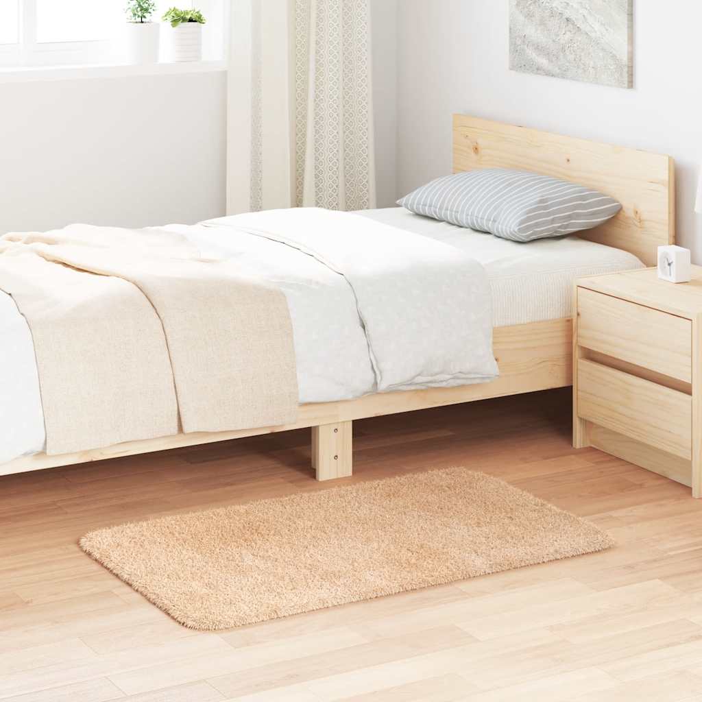 Hoogpolig vloerkleed NAVARRA 60x100 cm polyester beige is nu te koop bij PeponiXL, paradijselijk wonen!