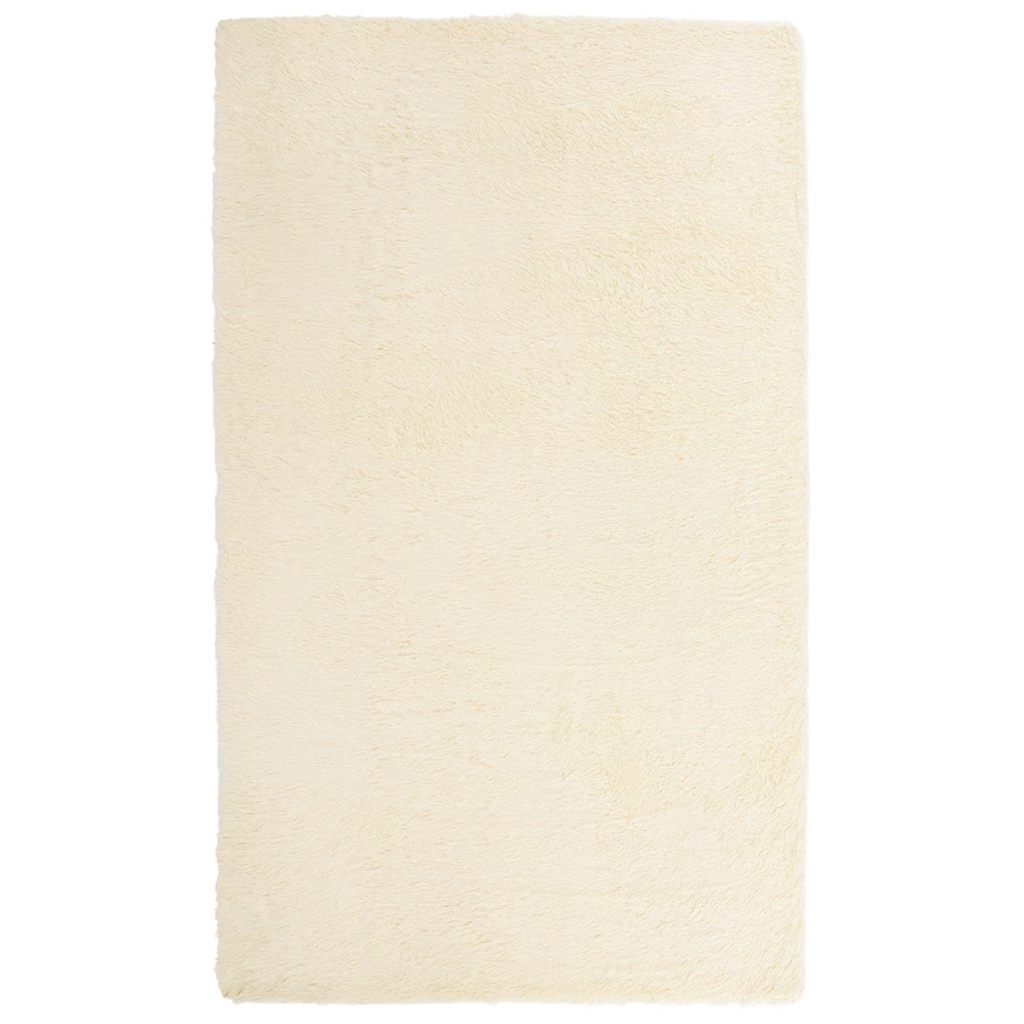 Hoogpolig vloerkleed NAVARRA 60x100 cm polyester crèmekleurig is nu te koop bij PeponiXL, paradijselijk wonen!