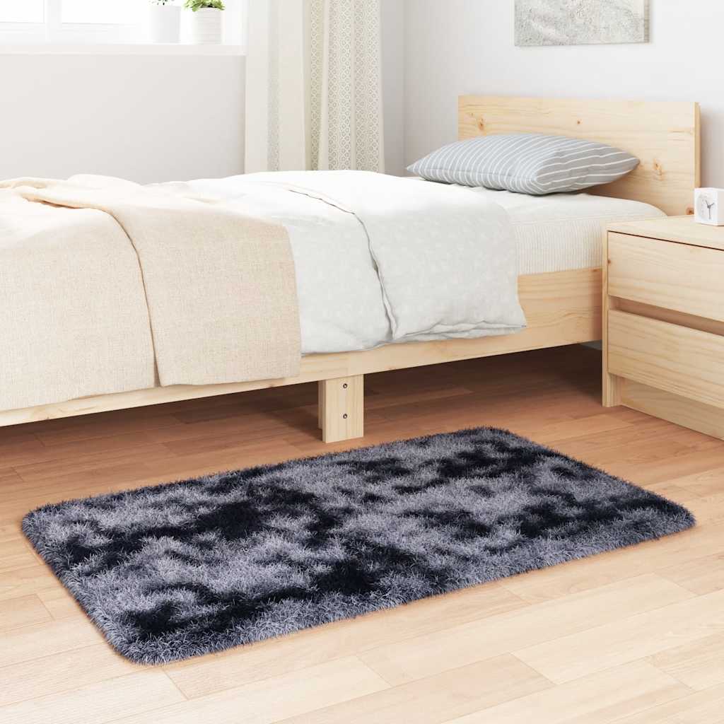 Hoogpolig vloerkleed NAVARRA 60x100 cm polyester donkergrijs is nu te koop bij PeponiXL, paradijselijk wonen!