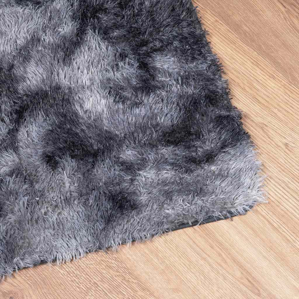 Hoogpolig vloerkleed NAVARRA 60x100 cm polyester donkergrijs is nu te koop bij PeponiXL, paradijselijk wonen!