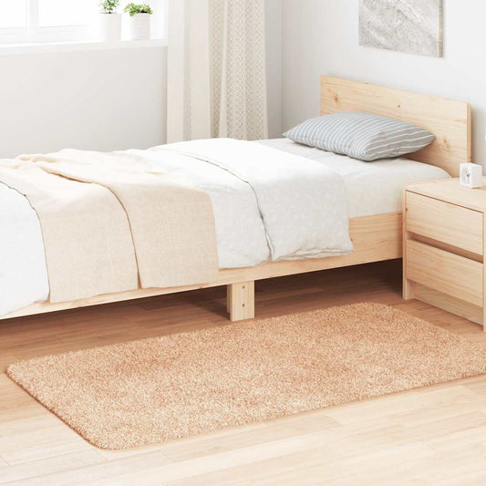 Hoogpolig vloerkleed NAVARRA 80x150 cm polyester beige is nu te koop bij PeponiXL, paradijselijk wonen!