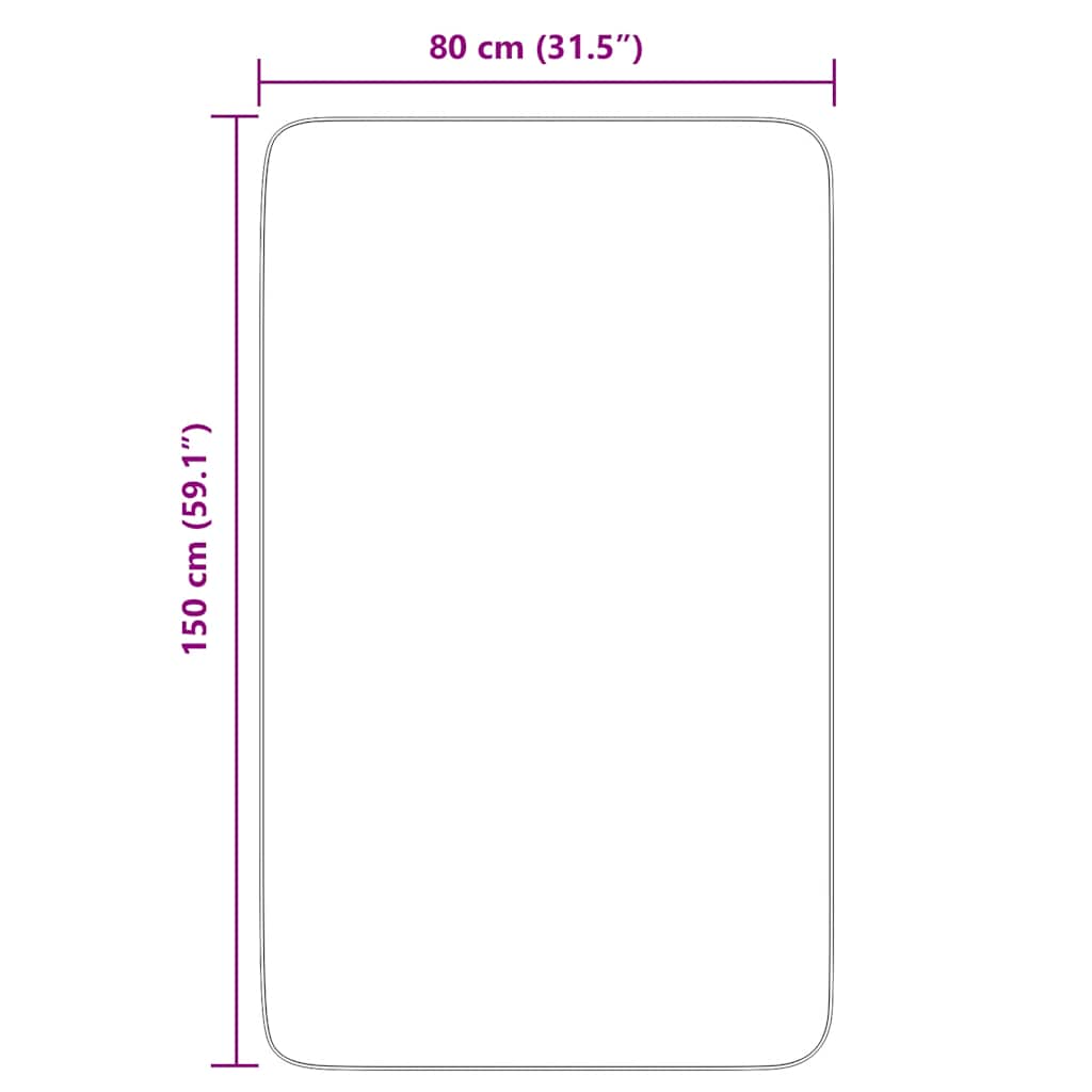 Hoogpolig vloerkleed NAVARRA 80x150 cm polyester crèmekleurig is nu te koop bij PeponiXL, paradijselijk wonen!