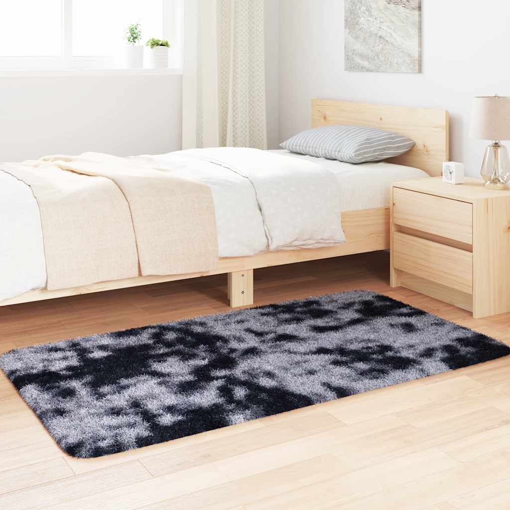 Hoogpolig vloerkleed NAVARRA 80x150 cm polyester donkergrijs is nu te koop bij PeponiXL, paradijselijk wonen!