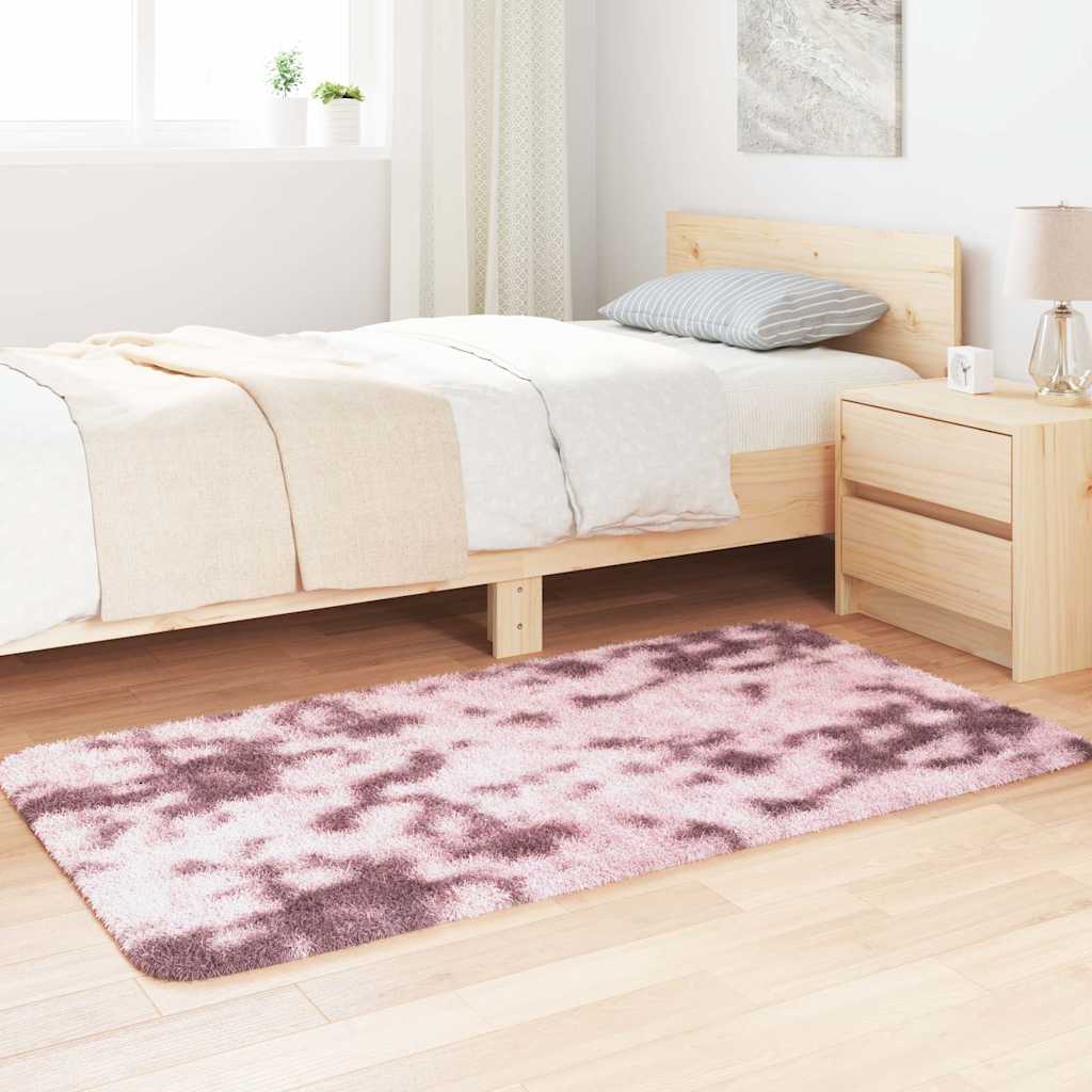 Hoogpolig vloerkleed NAVARRA 80x150 cm polyester stoffig roze is nu te koop bij PeponiXL, paradijselijk wonen!
