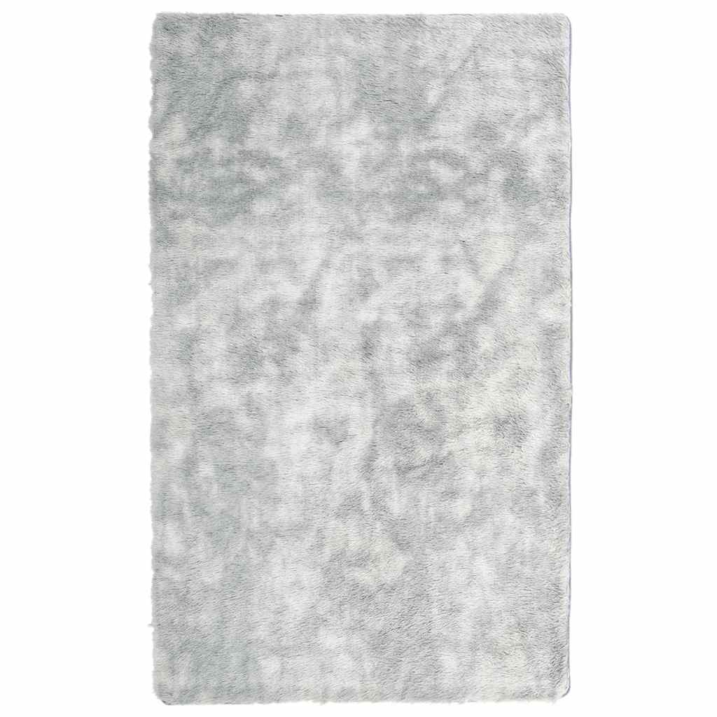 Hoogpolig vloerkleed NAVARRA 80x150 cm polyester zilvergrijs is nu te koop bij PeponiXL, paradijselijk wonen!