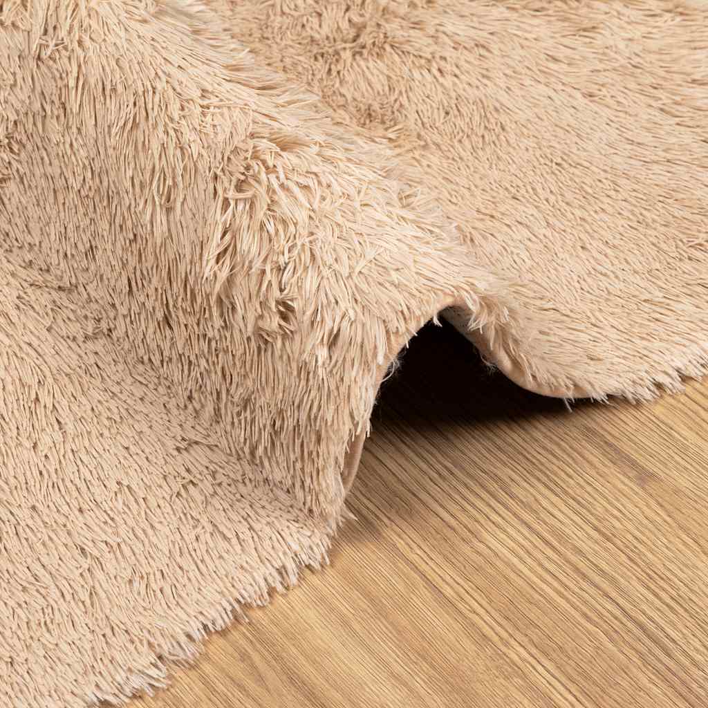 Hoogpolig vloerkleed NAVARRA 120x170 cm polyester beige is nu te koop bij PeponiXL, paradijselijk wonen!