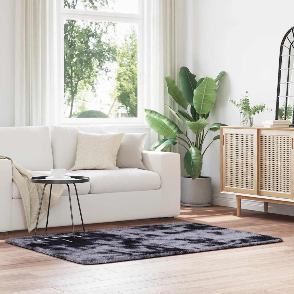 Hoogpolig vloerkleed NAVARRA 120x170 cm polyester donkergrijs is nu te koop bij PeponiXL, paradijselijk wonen!