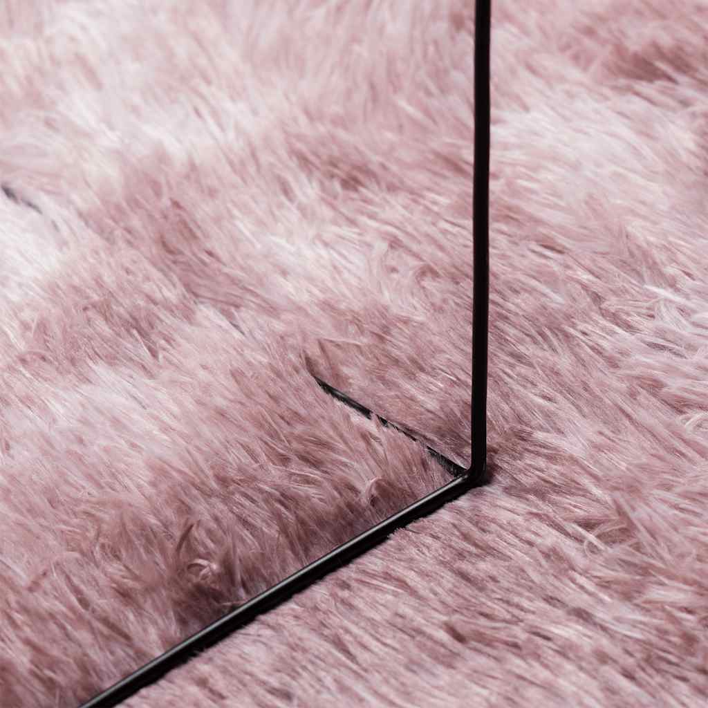 Hoogpolig vloerkleed NAVARRA 120x170 cm polyester stoffig roze is nu te koop bij PeponiXL, paradijselijk wonen!