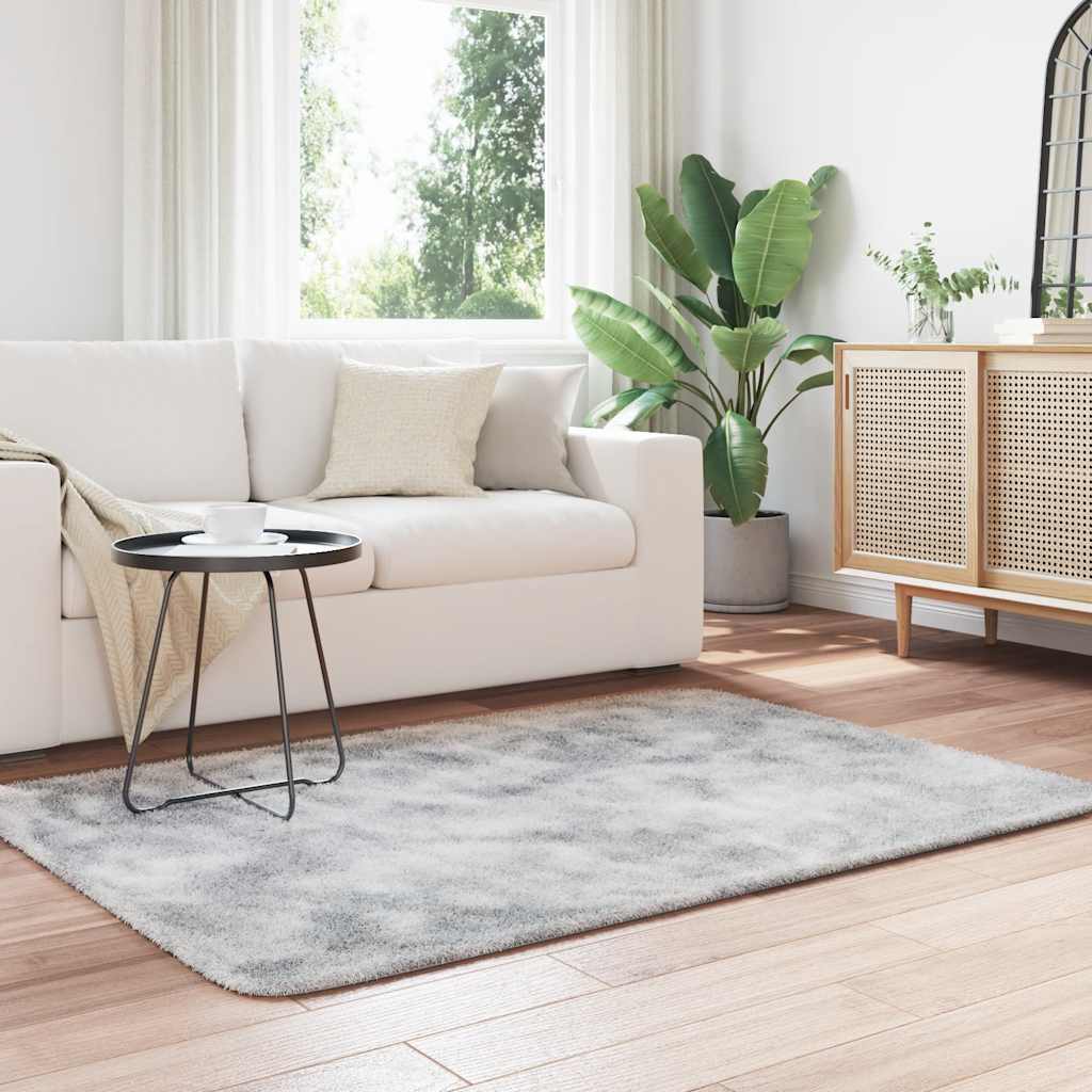 Hoogpolig vloerkleed NAVARRA 120x170 cm polyester lichtgrijs is nu te koop bij PeponiXL, paradijselijk wonen!