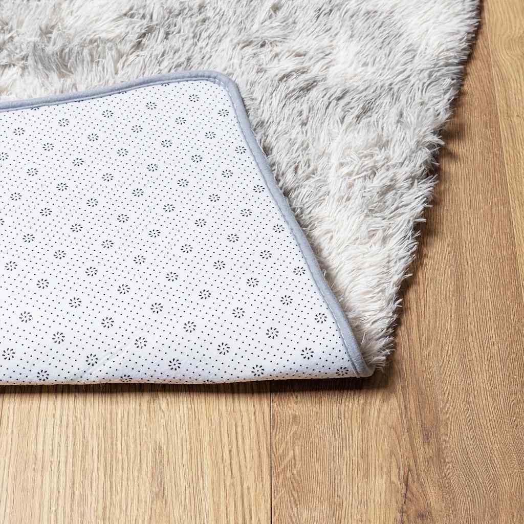 Hoogpolig vloerkleed NAVARRA 120x170 cm polyester lichtgrijs is nu te koop bij PeponiXL, paradijselijk wonen!