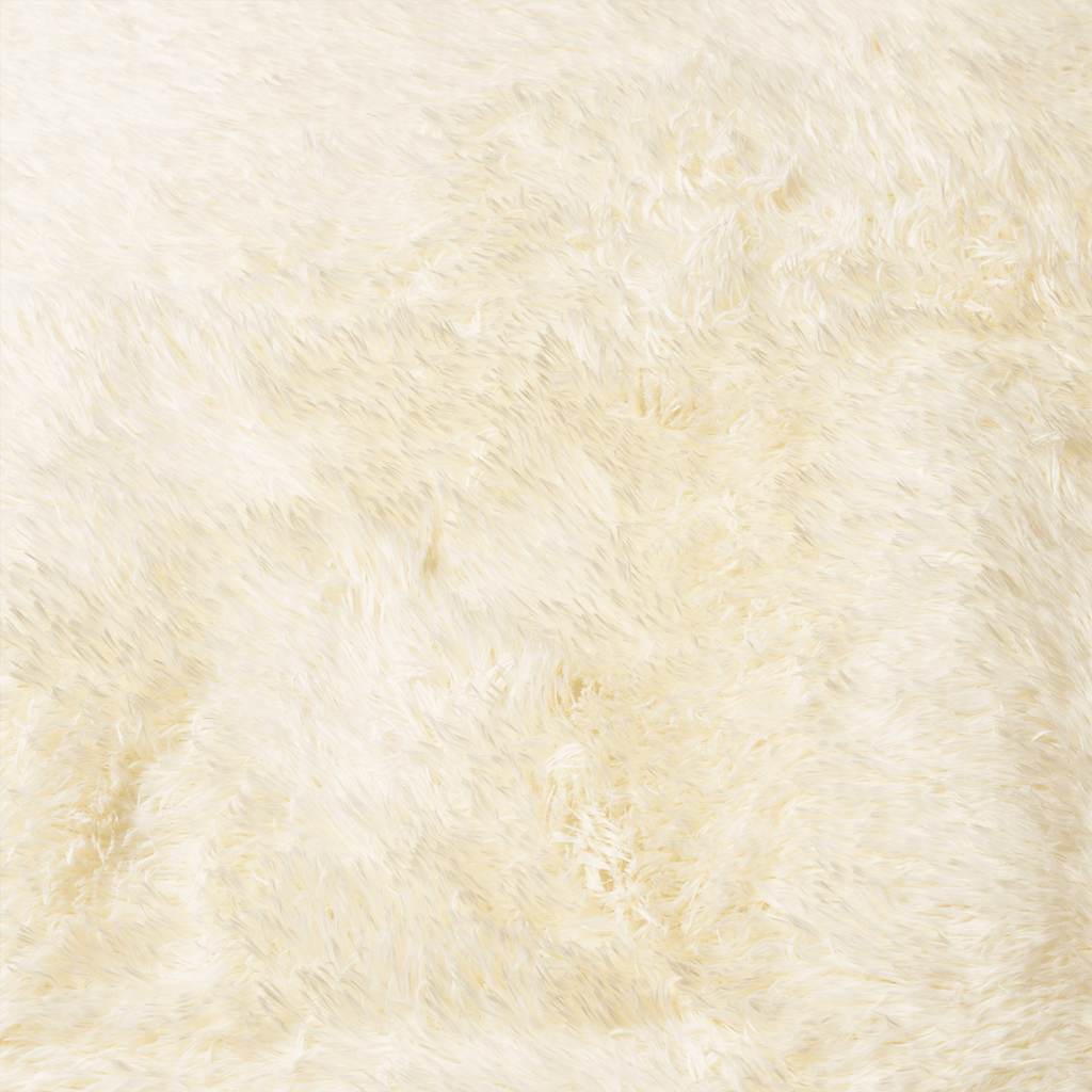 Hoogpolig vloerkleed NAVARRA 130x200 cm polyester crèmekleurig is nu te koop bij PeponiXL, paradijselijk wonen!
