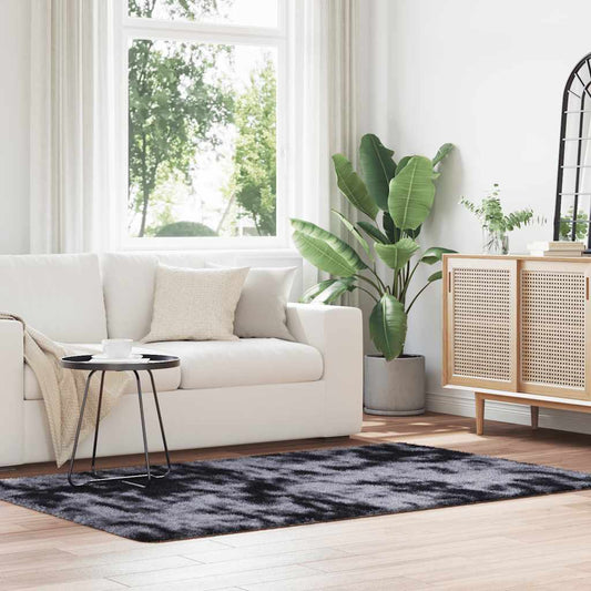 Hoogpolig vloerkleed NAVARRA 130x200 cm polyester donkergrijs is nu te koop bij PeponiXL, paradijselijk wonen!