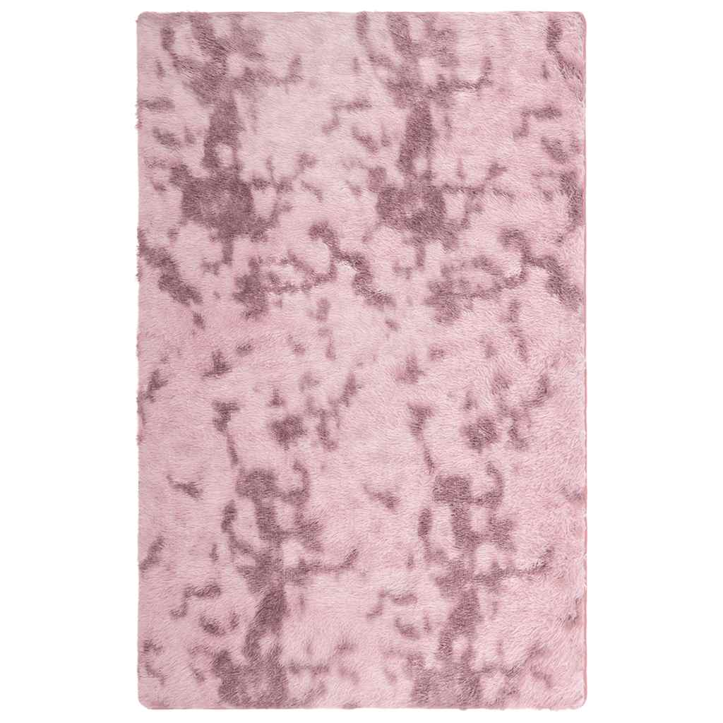 Hoogpolig vloerkleed NAVARRA 130x200 cm polyester stoffig roze is nu te koop bij PeponiXL, paradijselijk wonen!