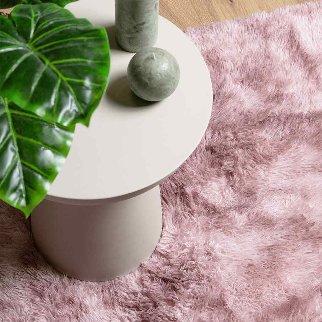 Hoogpolig vloerkleed NAVARRA 130x200 cm polyester stoffig roze is nu te koop bij PeponiXL, paradijselijk wonen!
