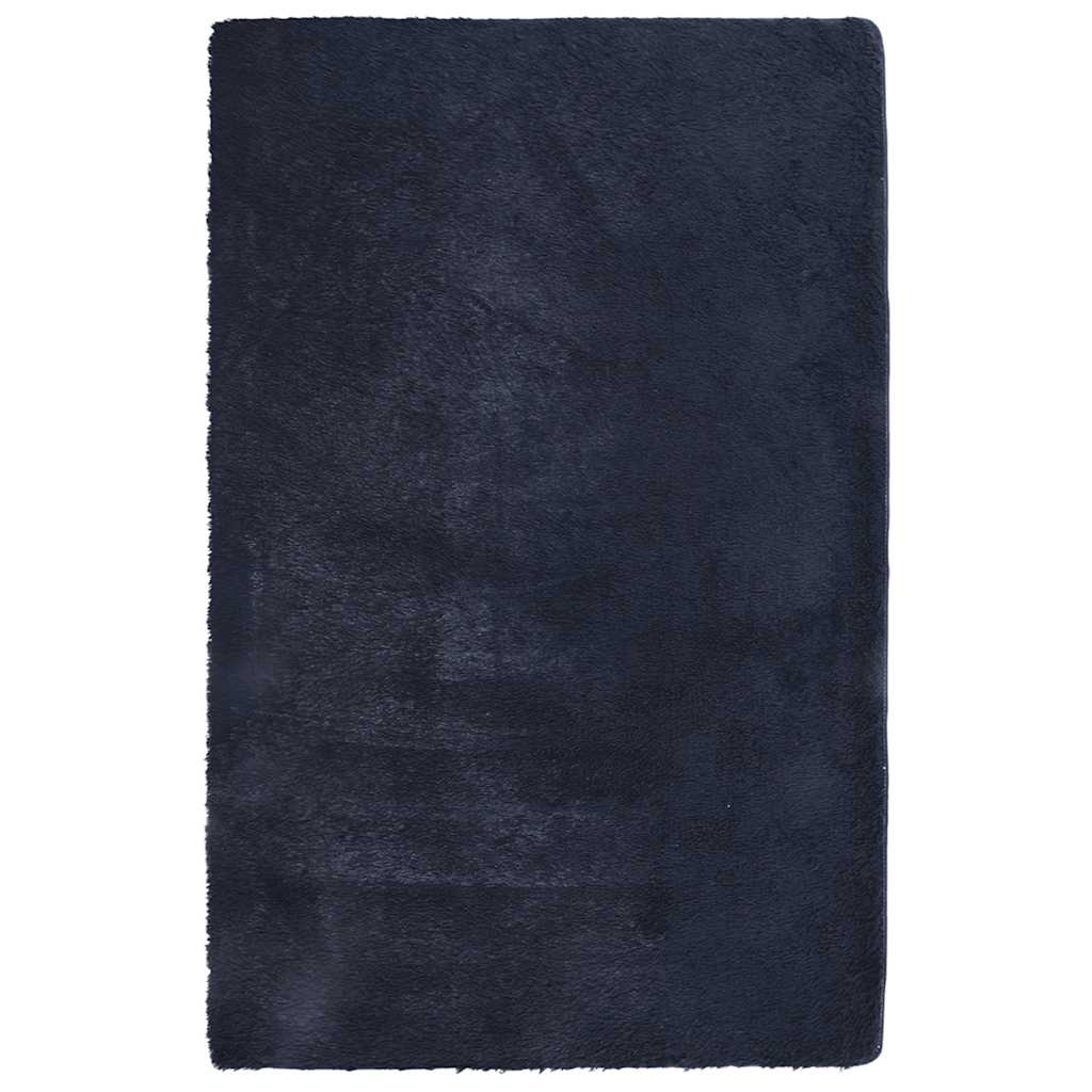 Hoogpolig vloerkleed NAVARRA 130x200 cm polyester marineblauw is nu te koop bij PeponiXL, paradijselijk wonen!