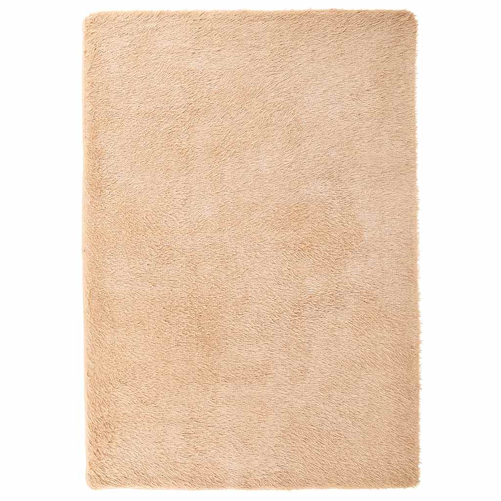 Hoogpolig vloerkleed NAVARRA 160x230 cm polyester beige is nu te koop bij PeponiXL, paradijselijk wonen!