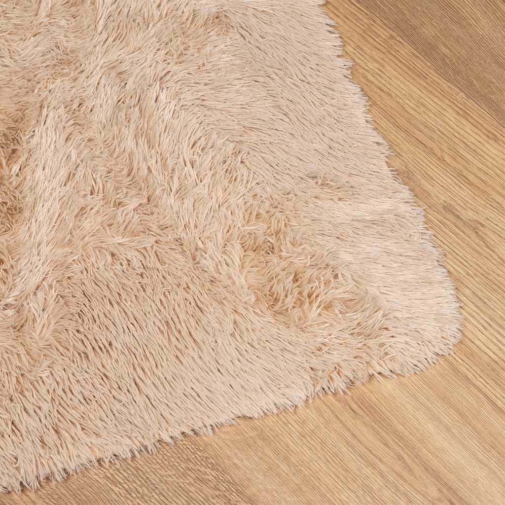Hoogpolig vloerkleed NAVARRA 160x230 cm polyester beige is nu te koop bij PeponiXL, paradijselijk wonen!