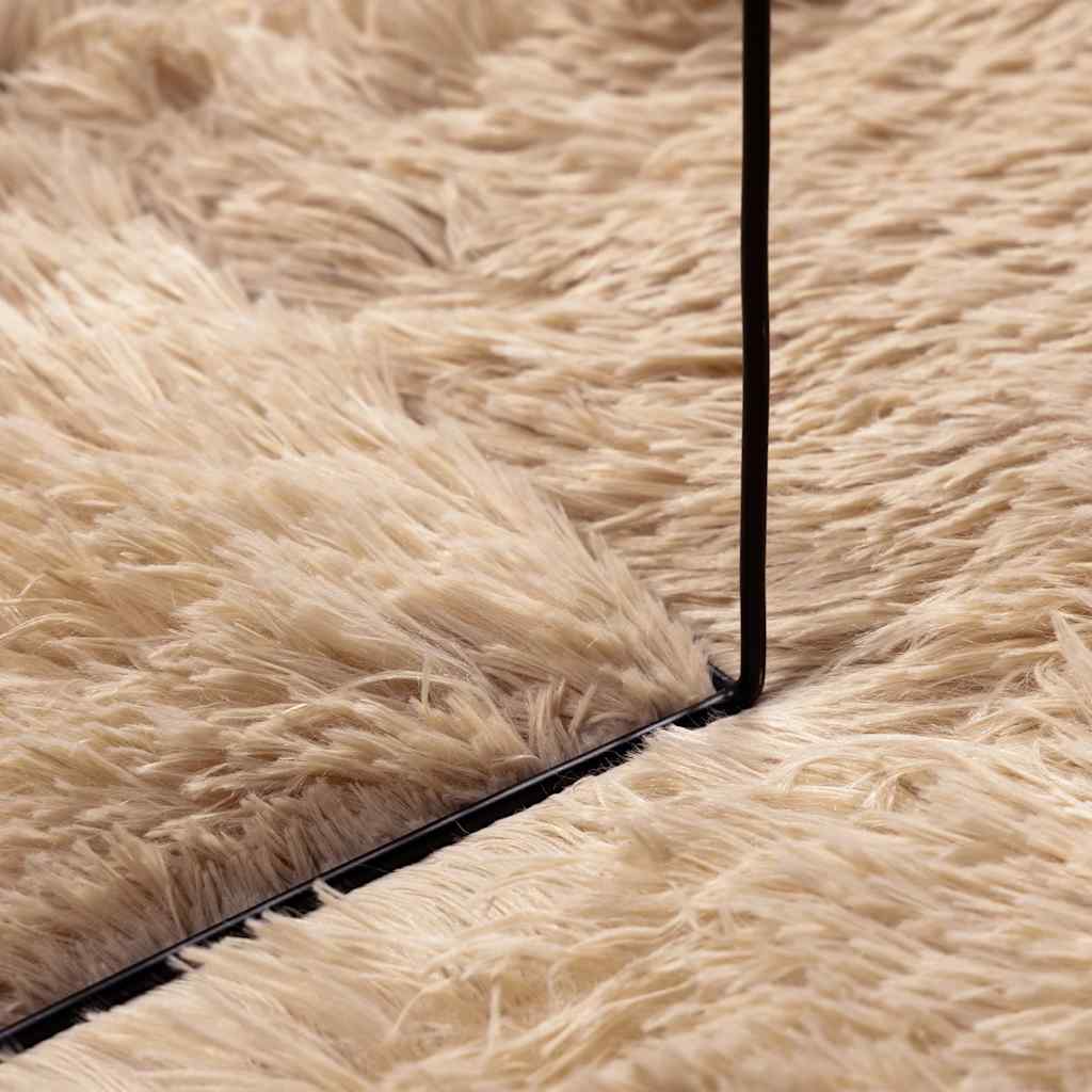 Hoogpolig vloerkleed NAVARRA 160x230 cm polyester beige is nu te koop bij PeponiXL, paradijselijk wonen!