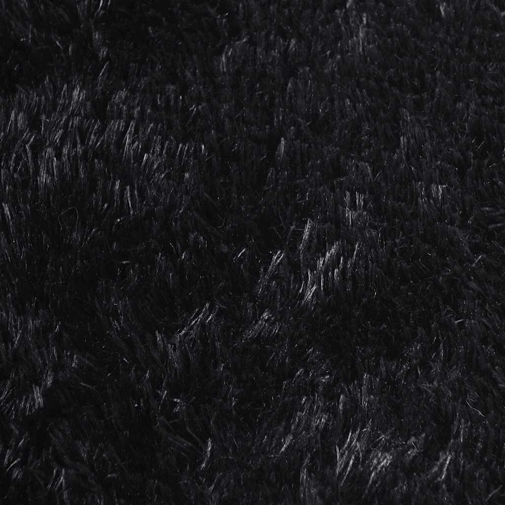 Hoogpolig vloerkleed NAVARRA 160x230 cm polyester zwart is nu te koop bij PeponiXL, paradijselijk wonen!