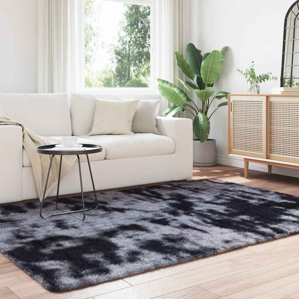Hoogpolig vloerkleed NAVARRA 160x230 cm polyester donkergrijs is nu te koop bij PeponiXL, paradijselijk wonen!