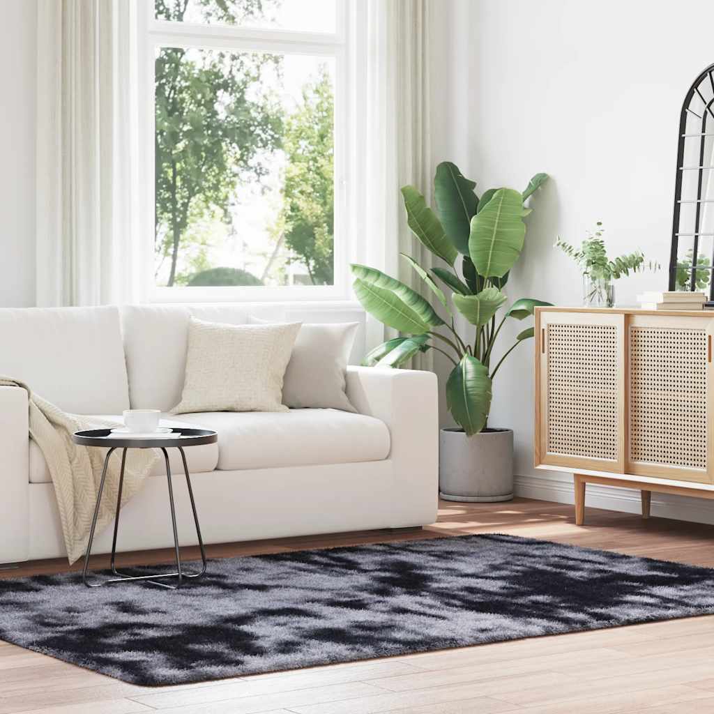 Hoogpolig vloerkleed NAVARRA 160x230 cm polyester donkergrijs is nu te koop bij PeponiXL, paradijselijk wonen!