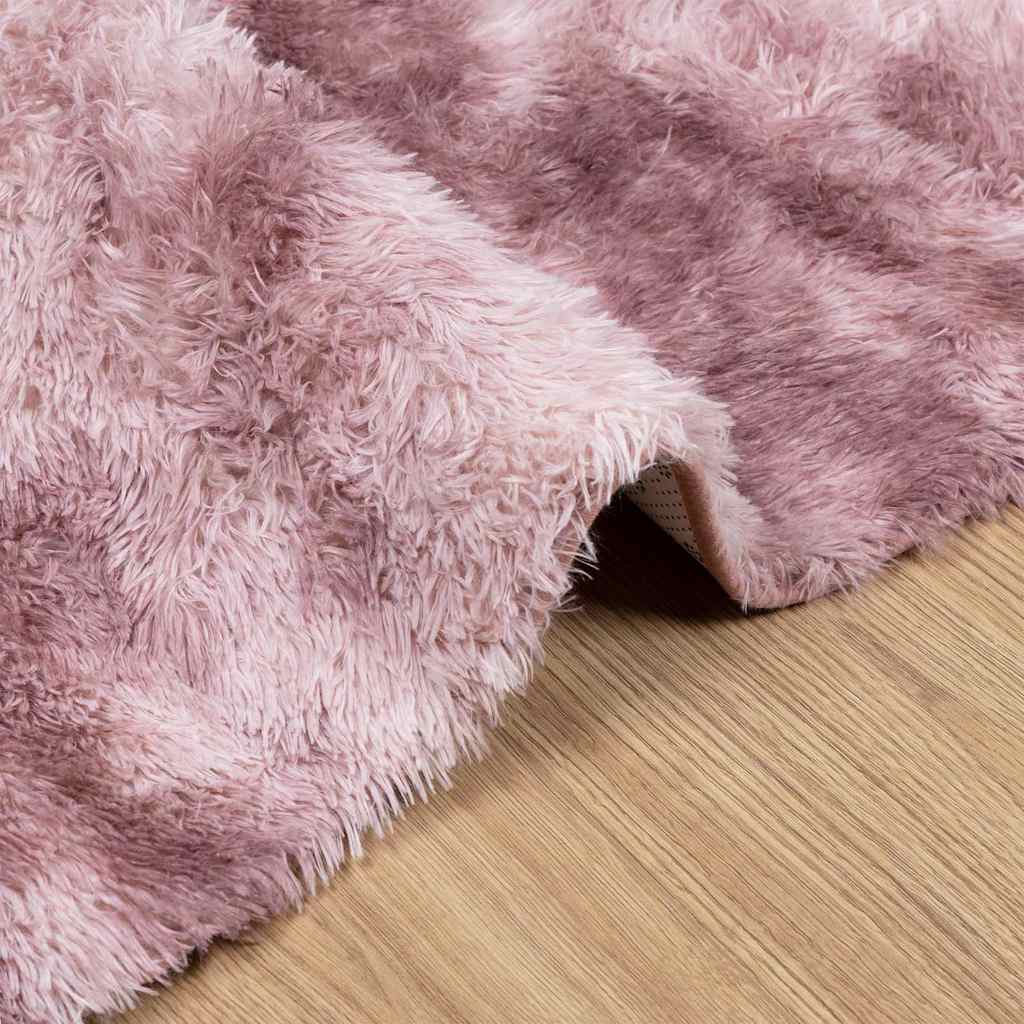 Hoogpolig vloerkleed NAVARRA 160x230 cm polyester stoffig roze is nu te koop bij PeponiXL, paradijselijk wonen!