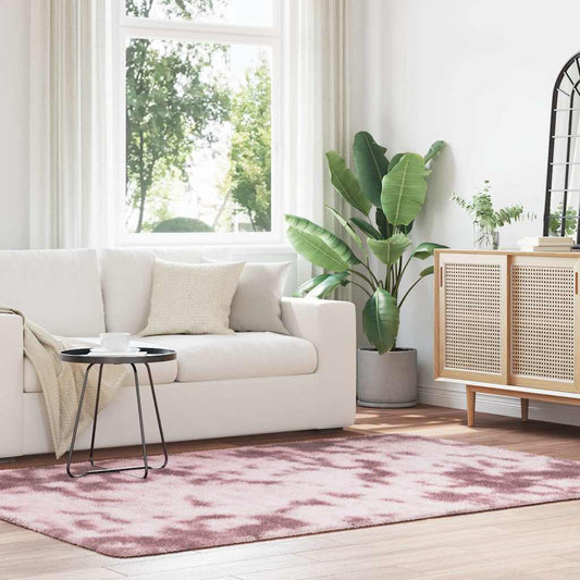 Hoogpolig vloerkleed NAVARRA 160x230 cm polyester stoffig roze is nu te koop bij PeponiXL, paradijselijk wonen!