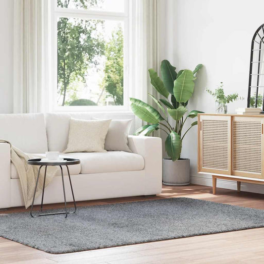 Hoogpolig vloerkleed NAVARRA 160x230 cm polyester zilvergrijs is nu te koop bij PeponiXL, paradijselijk wonen!