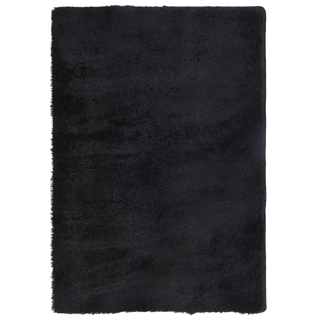 Hoogpolig vloerkleed NAVARRA 200x290 cm polyester zwart is nu te koop bij PeponiXL, paradijselijk wonen!