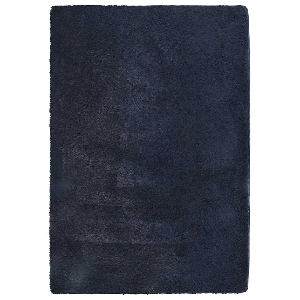 Hoogpolig vloerkleed NAVARRA 200x290 cm polyester marineblauw is nu te koop bij PeponiXL, paradijselijk wonen!